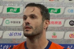 卡扎伊什维利:我们从第一分钟就准备好了比赛,感谢球迷雨天支持