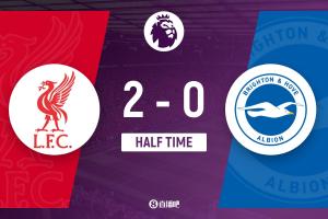 半场-利物浦2-0布莱顿 维尔茨造乌龙伊萨克建功巴尔科拉送助攻